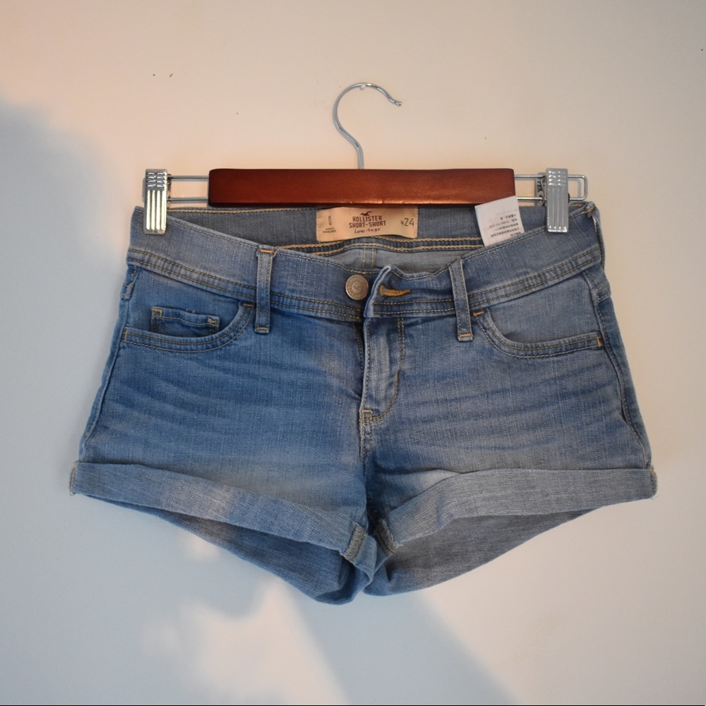 Hollister low rise jean shorts